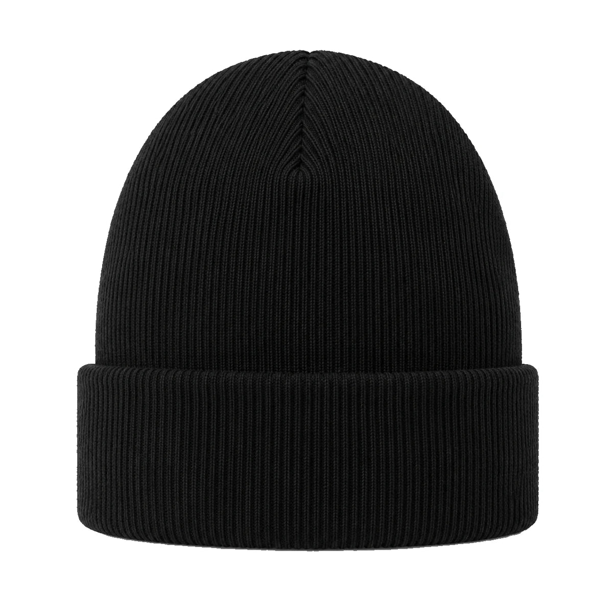 Ribbed Beanie, black, back