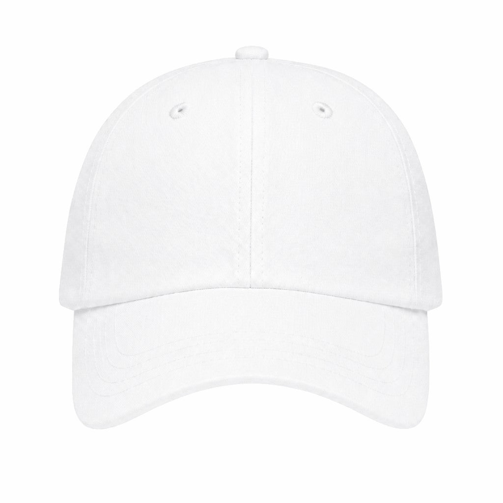Six Panel Cap, white, front