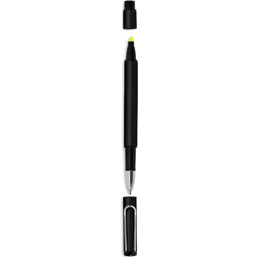 Pen and Highlighter, black, caps off