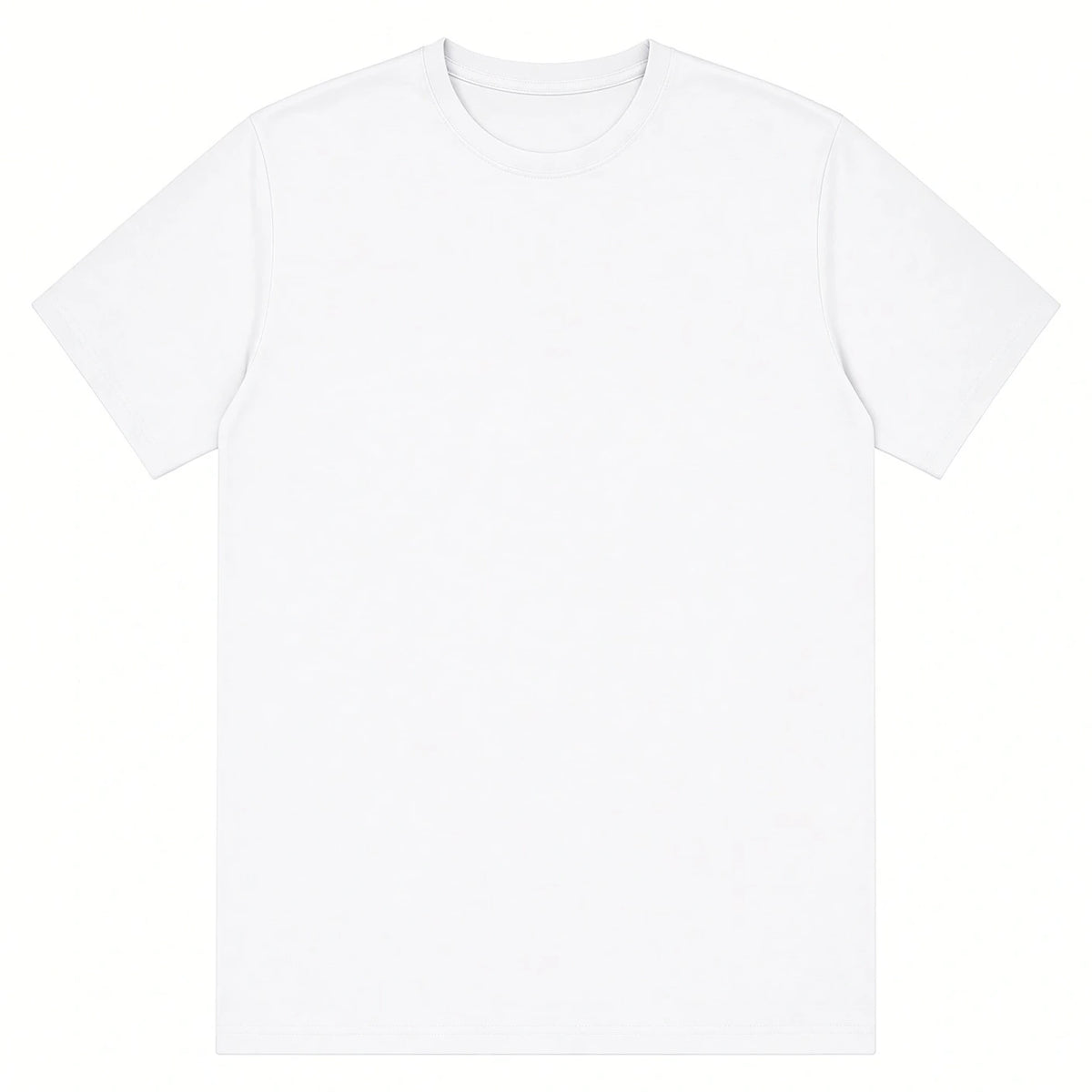 White premium classic tee, 165gsm, front