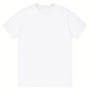 White premium classic tee, 165gsm, front