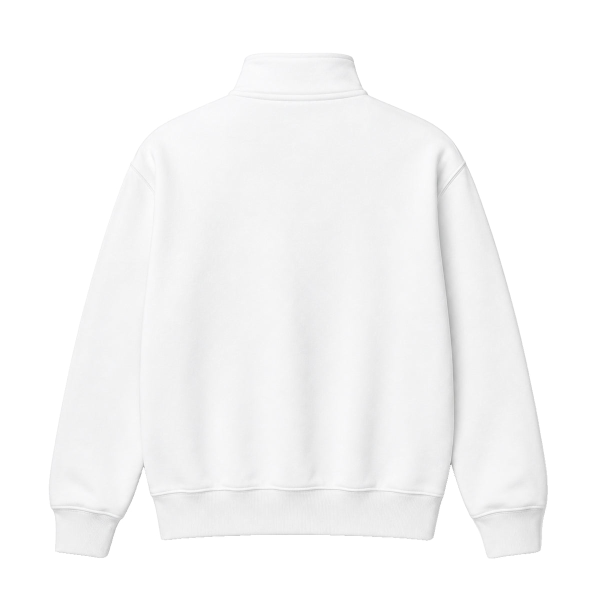 Quarter Zip, white, back