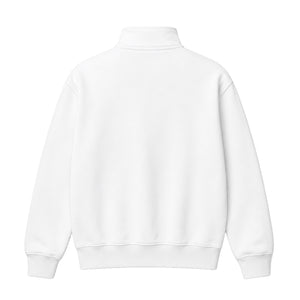 Quarter Zip, white, back