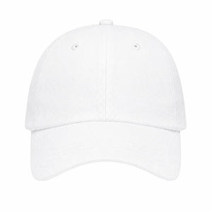 Six Panel Cap, white, front